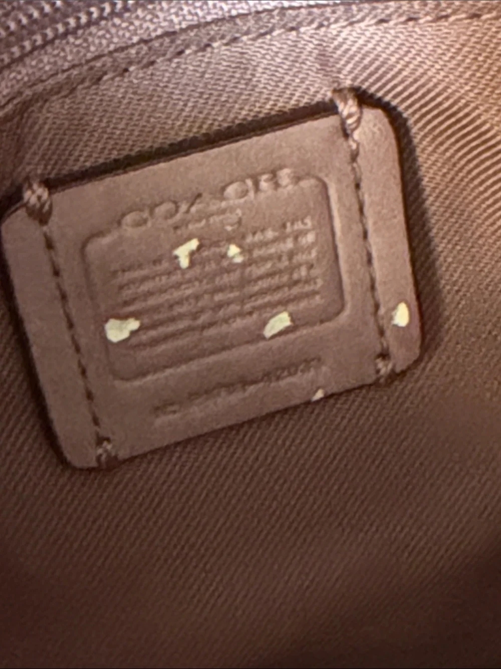 Coach Page embossed Tea Rose